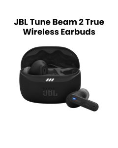 JBL Tune Beam 2 True Wireless Noise Cancelling Earbuds, Up To 48 Hours Total Playback, IP54 Dust And Water Resistant - Black - TUNEBEAM2