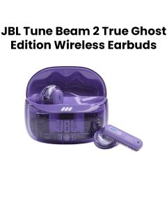 JBL Tune Beam 2 True Wireless Noise Cancelling Earbuds Ghost Edition, Up To 48 Hours Total Playback, IP54 Dust And Water Resistant - Purple - TUNEBEAM2