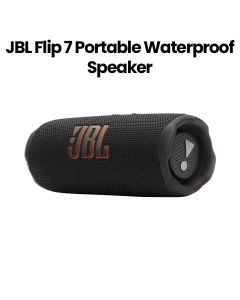 JBL Flip 7 Portable Waterproof And Drop-Proof Bluetooth Speaker, Enjoy Powerful Sound, Durable Design, And Long Battery Life - Black - JBLFLIP7BLK