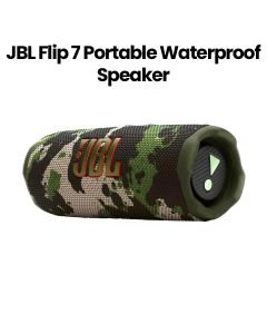 JBL Flip 7 Portable Waterproof And Drop-Proof Bluetooth Speaker, Enjoy Powerful Sound, Durable Design, And Long Battery Life - Squad - JBLFLIP7SQD