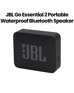 JBL Go Essential 2 Portable Waterproof Bluetooth Speaker, Rich Original Pro Sound Delivers Surprisingly Big Audio And Rich Bass - Black - JBLGOESSENTIAL2BLK