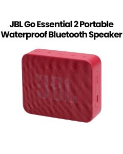 JBL Go Essential 2 Portable Waterproof Bluetooth Speaker, Rich Original Pro Sound Delivers Surprisingly Big Audio And Rich Bass - Red - JBLGOESSENTIAL2RED