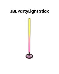 JBL Party Light Stick Bluetooth Party Light With Dynamic LED Lighting, Next Level With A Choreographed Lightshow, IPX4 Splashproof - Black - PartyLightStick