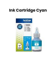 Brother Genuine Ink Cartridge, Produces Deep, Crisp Black Text For Professional-quality Documents - Cyan - BT5000C