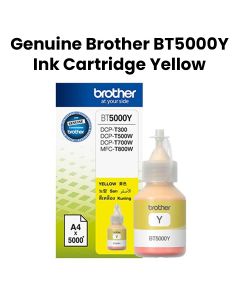 Genuine Brother Ink Cartridge For Exceptional Print Quality, Reliable Performance - Yellow - BT5000Y