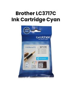 Genuine Brother Ink Cartridge For Reliable Performance And Crisp, Vibrant Printing - Cyan - LC3717C