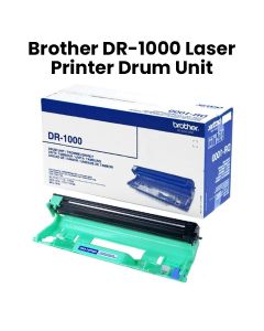 Genuine Brother Laser Printer Drum Unit, Ensures Sharp Text, Consistent Printing - Black - DR-1000