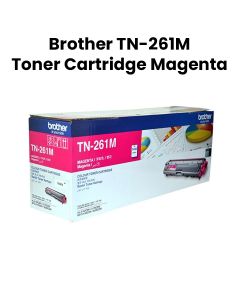 Genuine Brother Toner Cartridge, Professional-quality Prints, Reliable, High-yield - Magenta - TN-261M