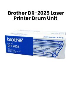Genuine Brother Laser Printer Drum Unit, Ensures Sharp, Consistent Printing, High-quality Output - Black - DR-2025