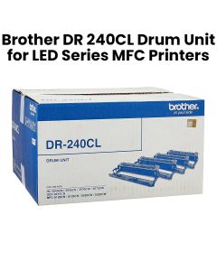 Genuine Brother Drum Unit For LED Series MFC Printers, Ensures Sharp Text, Consistent Printing - Black - DR 240CL