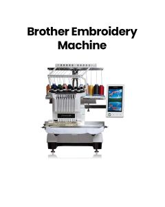 Brother Professional Embroidery Machine With 10 Needles, Adjustable Screen Brightness Settings, Zoom Function - White - PR1000E