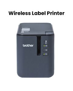 Brother Industrial Wireless Network Label Printer, USB And Wireless Connection, High Print Resolution Up To 360dpi x 720dpi - Gray - PT-P900W