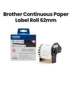 Brother Genuine Continuous Label Roll, Ideal Size For Labels, Signage, Organizational Tasks 62mm - Black/Red - DK-22251