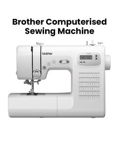 Brother Computerized Sewing Machine, 60 Built In Stitches, Powerful Motor And Metal Frame For Heavy Duty Sewing - White - FS60X