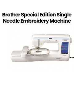 Brother Single Needle Embroidery Machine, Extra Large Colour Touchscreen, Embroidery Foot with LED Pointer - White - Innov-IS V3 SE