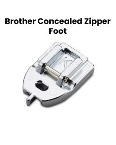 Brother Concealed Zipper Foot, Accurate Stitch Control, Precision Guiding System - Silver - F080AP