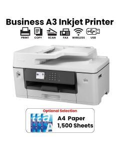 Brother A3 Inkjet Printer, Fast Print Speeds, Automatic Duplex Printing, High Print Resolution, Flexible Paper Handling - White - MFC-J3540DW