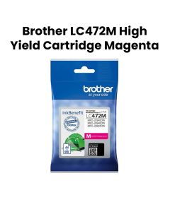 Brother Genuine High Yield Cartridge, Produces Bright, Accurate Cyan Tones, Crisp Color Images - Magenta - LC472M
