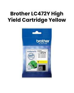 Brother Genuine High Yield Cartridge, Produces Bright, Accurate Cyan Tones, Crisp Color Images - Yellow - LC472Y