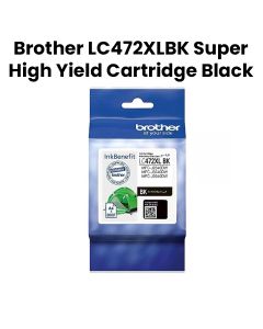 Genuine Brother Super High Yield Cartridge For Long-Lasting Printing And Reliable Performance - Black - LC472XLBK