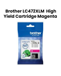 Genuine Brother Super High Yield Cartridge For High-Quality Printing, Easy Installation - Magenta - LC472XLM