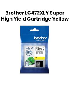 Genuine Brother Super High Yield Cartridge For High-Quality Printing, Easy Installation - Yellow - LC472XLY