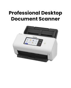 Brother Professional Desktop Document Scanner, 80-sheet Automatic Document Feeder, 2-Sided Scanning Up To 80ipm - White - ADS-4700W