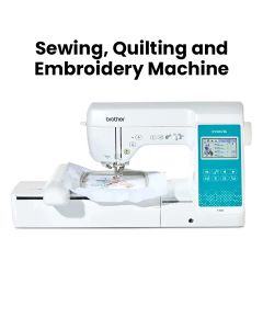 Brother Innov-is Sewing Quilting And Embroidery Machine, 66 Auto Buttonhole Sewing, Embroidery Lettering Fonts - White - F580