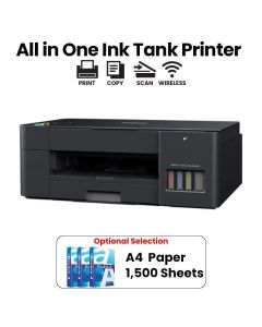 Brother Wireless All in One Ink Tank Printer, Ultra Compact Design, Wireless And Mobile Print - Black - DCP-T420W