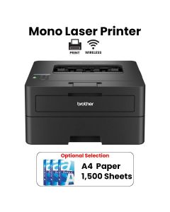 Brother Mono Laser Duplex Printer With Network Connectivity, USB 2.0, LAN, AirPrint, Mopria, Mobile Connect - Black - HL-L2460DN