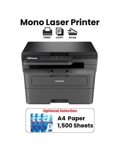 Brother Affordable Mono Laser 3-In-1 Printer, Fast Print Speed, Hi-Speed USB 2.0 Connectivity - Black - DCP-L2600D