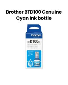 Brother Ultra High Yield Ink Bottle, For DCP-T430W, DCP-T530DW, DCP-T730DW, DCP-T830DW, MFC-T930DW - Cyan - BTD100C