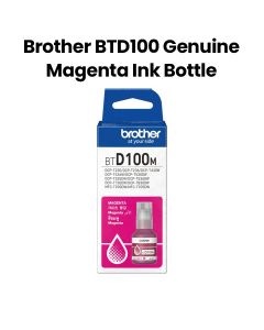 Brother Ink Bottle, For DCP-T430W DCP-T530DW DCP-T730DW DCP-T830DW MFC-T930DW, Ink Tank System Support - Magenta - BTD100M