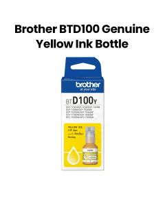 Brother Ink Bottle, For DCP-T430W, DCP-T530DW, DCP-T730DW, DCP-T830DW, MFC-T930DW, High Yield Performance, 5000 Page Yield - Yellow - BTD100Y