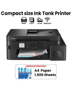 Brother A4 4-In-1 Multifunction Ink Tank Printer, Ink Tank System, Mobile Printing Support, High-Quality Output, High Paper Capacity - Black - MFC-T930DW