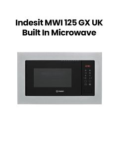 Indesit 25Ltr Built-In Microwave Oven with Grill Function (MWI 125 GX UK)