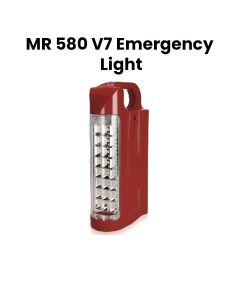 Mr. Light Rechargeable Emergency Light, High-Brightness LED Illumination, Adjustable Brightness Modes, Long Backup Performance - Brown - MR 580V7