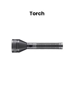 Mr. Light Rechargeable LED Flashlight Torch, USB Charging Function, Durable Design, Advanced Technology, Compact Lightweight Design - Silver - MR6100