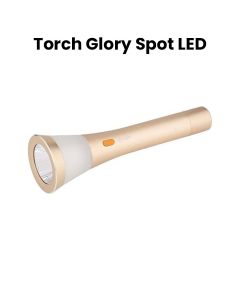 Mr. Light Glory Spot LED Torch, 1500 Lumens Brightness, 1000mAh Li-Ion Rechargeable Battery, Aircraft Grade Aluminum Casing - Golden - MR4000