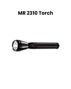 Mr. Light Rechargeable Bullet Series LED Flashlight Torch, 1800 Meter Beam Distance, 3000mAh Battery - Black - MR2310