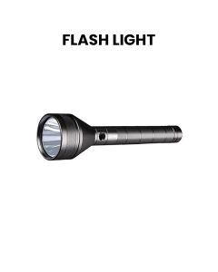 Mr. Light Rechargeable Flashlight Torch, High Power LED, Advanced Technology, Compact Portable Design - Grey - MR250