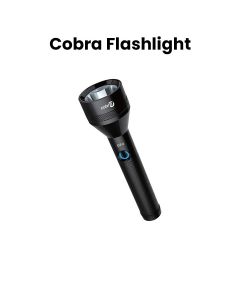 Mr. Light Cobra Flashlight, Intelligent Charging System, 4 Hours Charging Time, 2000mAh Li-ion Battery, 1800 Meters Coverage - Black - GT4