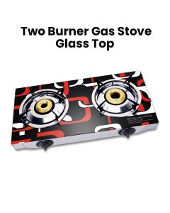 Mr. Light Two Burner Gas Stove, Easy To Clean, Energy Saving Burners, Compact Design, Fast Cooking Performance - Black - MR GB2B05GS