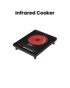 Mr. Light Single Burner Infrared Cooker, Overheat Protection, Power Indicator Light, 2000W High Power Heating - Black - MR 1925