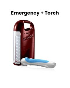 Mr. Light Emergency Torch 4W, 10-12 Hours Charging Time, Battery Life 4-5 Hours, Bright And Efficient LED Lighting - Multicolor - MR 661