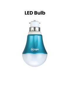 Mr. Light LED Bulb, 8W Power Consumption, 650 Lumens Light Output, 50,000 Hours Lifespan, Compatible With B22 And E27 Bases - Blue - MR 6
