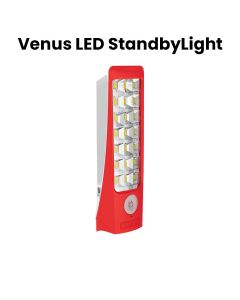 Mr. Light Emergency LED Torch, USB-C Charging Port, Rechargeable Lithium-Ion Battery, Multi-Color LED Indicator - Red - MRX10