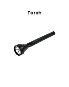 Mr. Light Rechargeable LED Torch, Built-In Rechargeable System, High Quality Nickel Cadmium Battery, Rainproof Design - Black - MRRX15IN