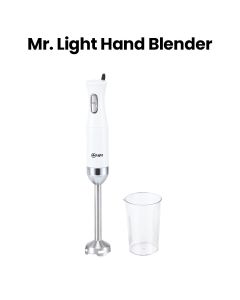 Mr. Light Hand Blender 500W, Powerful DC Motor For Reliable Performance, Low Noise Operation For Peaceful Use - White/Silver - MR HB0502