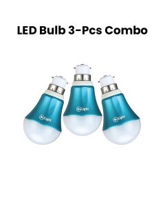 Mr. Light LED Bulb Combo 3 Pieces, Long-Lasting Performance Up to 25000 Hours, Energy-Efficient 5W - Blue/White - MR. 6